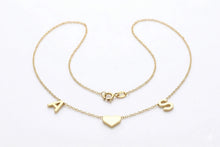 Load image into Gallery viewer, Initial Heart Necklace | Delicate Personalized Jewelry for Women