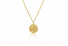 Load image into Gallery viewer, Eastern Orthodox Cross Necklace | Engraved Disc with IC XC NIKA Charm