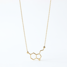 Load image into Gallery viewer, Dopamine Jewelry | Dopamine Molecule Necklace | 925 Sterling Silver | Inspiring Chemistry Gift for Happiness Lovers