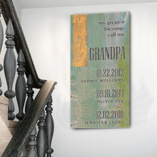 Load image into Gallery viewer, Grandfather's Name Sign