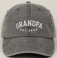 Load image into Gallery viewer, Grandpa Est. 2025 Hat