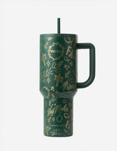 Load image into Gallery viewer, Green Allover Print 40 oz Ascend Tumbler