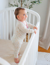 Load image into Gallery viewer, Heart Bamboo Convertible Footed Onesie