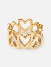 Load image into Gallery viewer, Heart Chain Ring