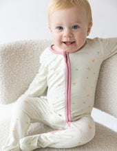 Load image into Gallery viewer, Heart Bamboo Convertible Footed Onesie