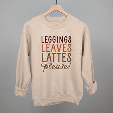 Load image into Gallery viewer, Leggings, Leaves, Lattes Please!