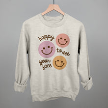 Load image into Gallery viewer, Happy To See Your Face (Smiley Faces + Script)