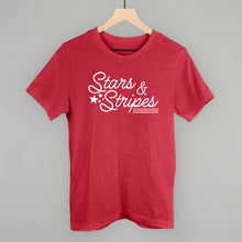 Load image into Gallery viewer, Stars &amp; Stripes White Script