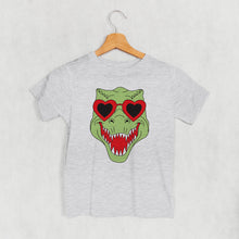 Load image into Gallery viewer, Dino Heart Glasses (Green) (Kids)