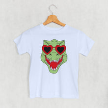 Load image into Gallery viewer, Dino Heart Glasses (Green) (Kids)