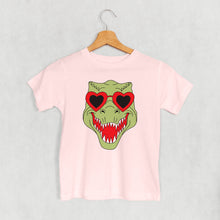 Load image into Gallery viewer, Dino Heart Glasses (Green) (Kids)