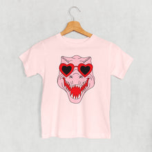 Load image into Gallery viewer, Dino Heart Glasses (Pink) (Kids)