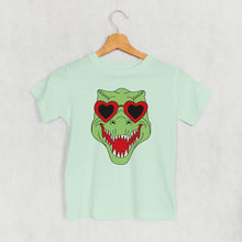 Load image into Gallery viewer, Dino Heart Glasses (Green) (Kids)
