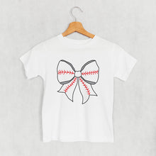 Load image into Gallery viewer, Baseball Bow (Kids)