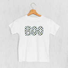 Load image into Gallery viewer, Boo Checkered (Blue &amp; Green) (Kids)