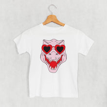 Load image into Gallery viewer, Dino Heart Glasses (Pink) (Kids)