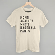 Load image into Gallery viewer, Moms Against White Baseball Pants