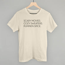 Load image into Gallery viewer, Scary Movies, Cozy Sweaters, Pumpkin Spice