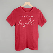 Load image into Gallery viewer, Merry And Bright White Script