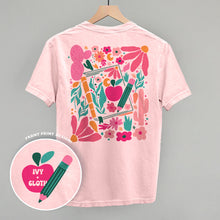 Load image into Gallery viewer, Abstract Floral Teacher Doodle (Back Print)
