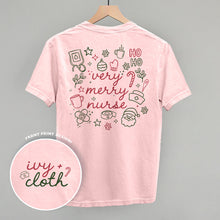 Load image into Gallery viewer, Very Merry Nurse Doodles (Back Print)