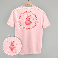 Load image into Gallery viewer, Just A Girl Who Loves Christmas Music (Back Print)