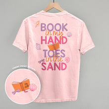 Load image into Gallery viewer, Book In My Hand, Toes In The Sand (Back Print)