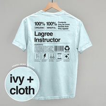 Load image into Gallery viewer, Lagree Instructor Nutrition Facts (Back Print)