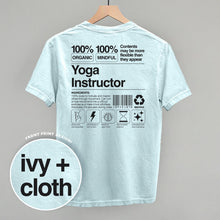 Load image into Gallery viewer, Yoga Instructor Nutrition Facts (Back Print)