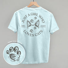 Load image into Gallery viewer, Just A Girl Who Loves Cats (Back Print)
