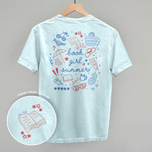 Load image into Gallery viewer, Book Girl Summer Colorful (Back Print)