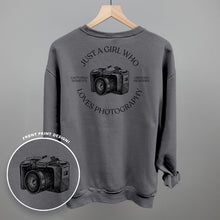 Load image into Gallery viewer, Just A Girl Who Loves Photography (Back Print)