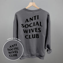 Load image into Gallery viewer, Anti Social Wives Club (Black) (Back Print)