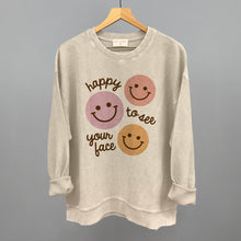 Load image into Gallery viewer, Happy To See Your Face (Smiley Faces + Script)