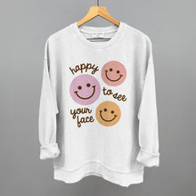Load image into Gallery viewer, Happy To See Your Face (Smiley Faces + Script)