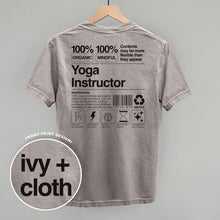 Load image into Gallery viewer, Yoga Instructor Nutrition Facts (Back Print)