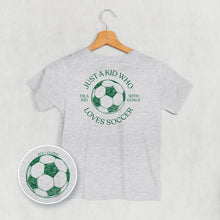 Load image into Gallery viewer, Just A Kid Who Loves Soccer (Kids Back Print)
