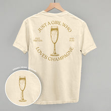 Load image into Gallery viewer, Just A Girl Who Loves Champagne (Back Print)
