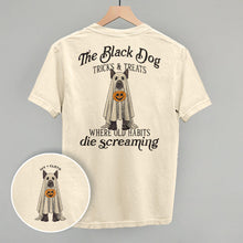 Load image into Gallery viewer, The Black Dog Tricks and Treats (Back Print)