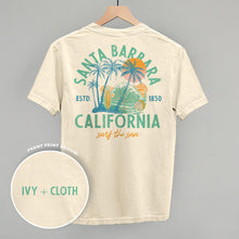 Load image into Gallery viewer, Santa Barbara, CA Surf The Sun (Back Print)