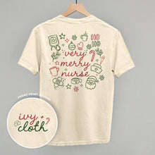 Load image into Gallery viewer, Very Merry Nurse Doodles (Back Print)