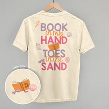 Load image into Gallery viewer, Book In My Hand, Toes In The Sand (Back Print)