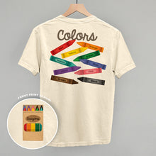 Load image into Gallery viewer, Crayon Colors (Back Print)