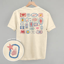 Load image into Gallery viewer, Summer Postage Stamp Doodles (Back Print)