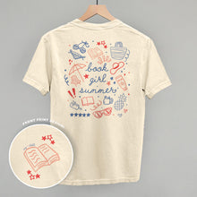 Load image into Gallery viewer, Book Girl Summer Colorful (Back Print)