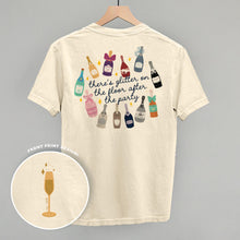 Load image into Gallery viewer, Glitter Champagne Bottles Doodle (Back Print)