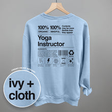 Load image into Gallery viewer, Yoga Instructor Nutrition Facts (Back Print)