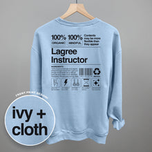 Load image into Gallery viewer, Lagree Instructor Nutrition Facts (Back Print)