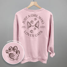 Load image into Gallery viewer, Just A Girl Who Loves Cats (Back Print)