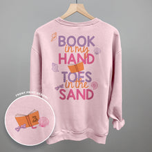 Load image into Gallery viewer, Book In My Hand, Toes In The Sand (Back Print)